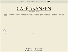 Tablet Screenshot of cafeskansen.no
